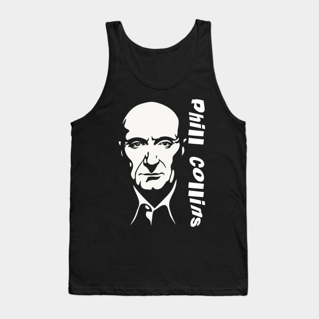 Phil Collins // Punksthetic Fan Art Design Tank Top by Aldrvnd